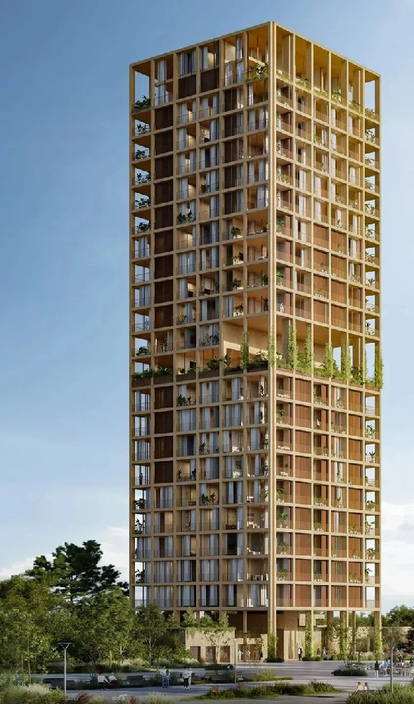 巴拉圭首都新地标！一座网格化的摩天大楼